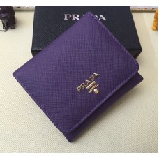 Prada 1M0176 Wallets Saffiano Leather in Purple