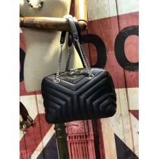 YSL Chain Handbag 27cm Black