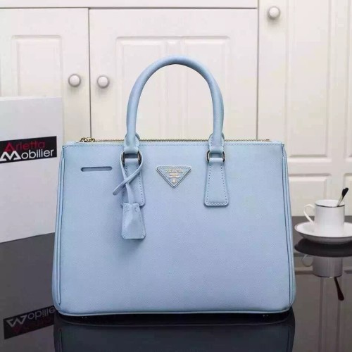 prada galleria bag blue