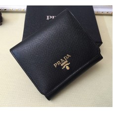 Prada 1M0176 Wallets Saffiano Leather in Black