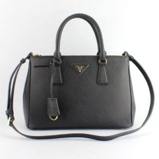 Prada Galleria Bag 1801 Saffiano Leather 30cm Black