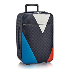 Louis Vuitton N41620 Pegase Legere 55 Rolling Luggage Damier Cobalt Canvas